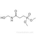 3- (diméthylphosphono) -N-méthylolpropionamide CAS 20120-33-6